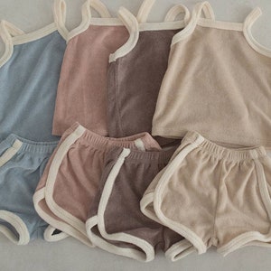 Kids French Terry Beach Set: Soft Summer Clothes