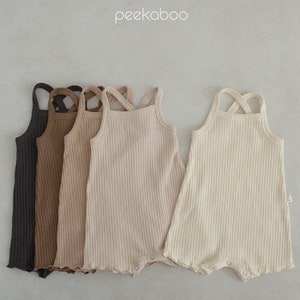 Sleeveless Baby Ribbed Cotton Bodysuit