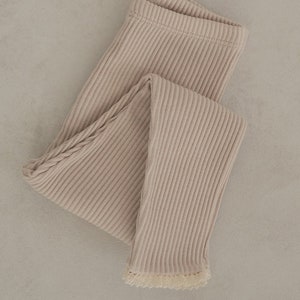 Bébé, enfant en bas âge, leggings côtelés de couleur neutre pour enfants, pantalons pour enfants, leggings doux pour enfants, leggings en coton image 5