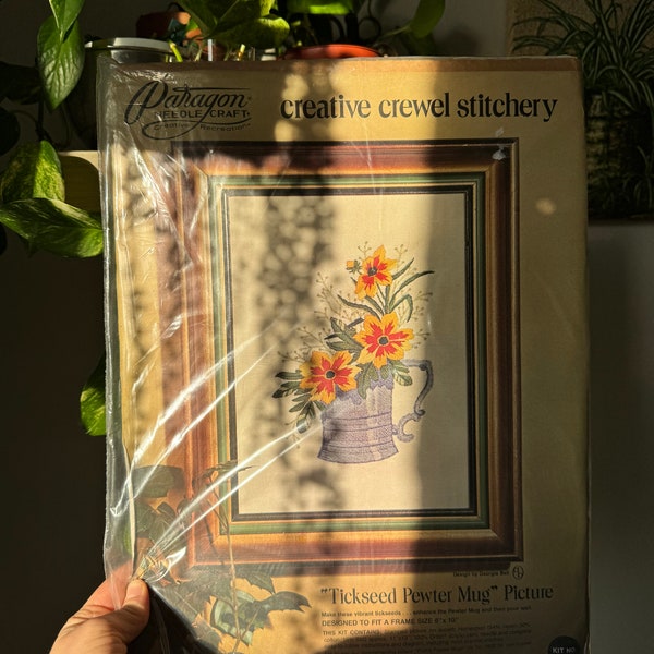 Vintage Floral Crewel Kit