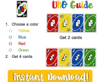 printable uno cards etsy