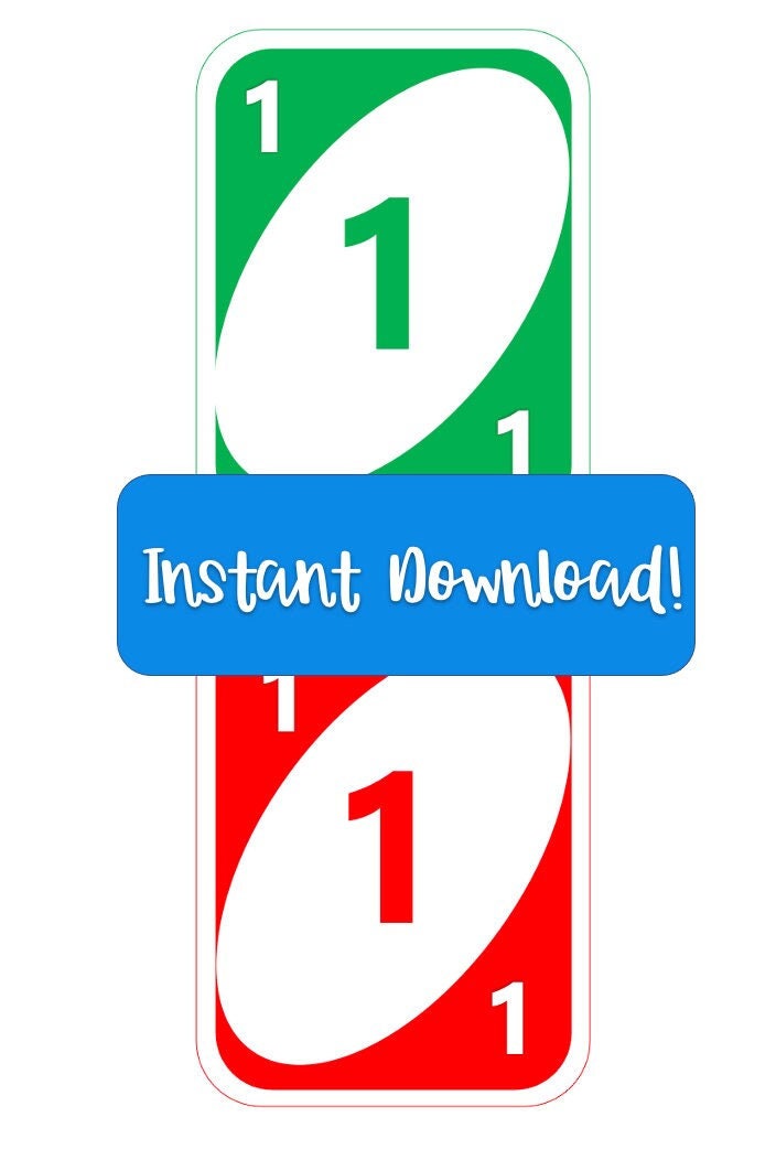 Number Cards 15 full Page in 4 Colors Etsy