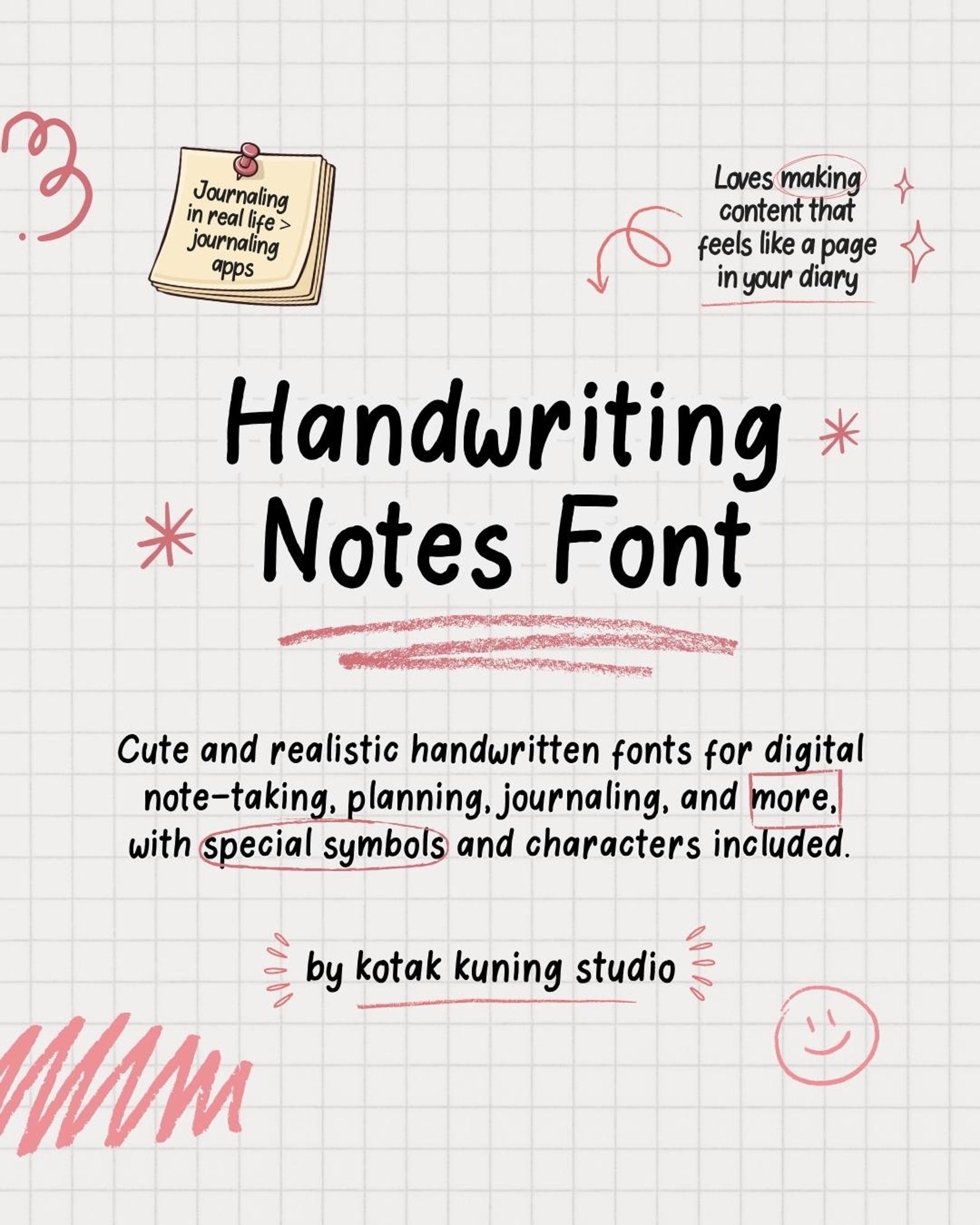 Goodnotes Font, Goodnotes Font iPad Handwritten, Handwriting Font ...