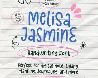Handwritten font, handwriting font, goodnotes fonts, goodnotes fonts ipad handwritten, planner font fancy single line font, canva fonts