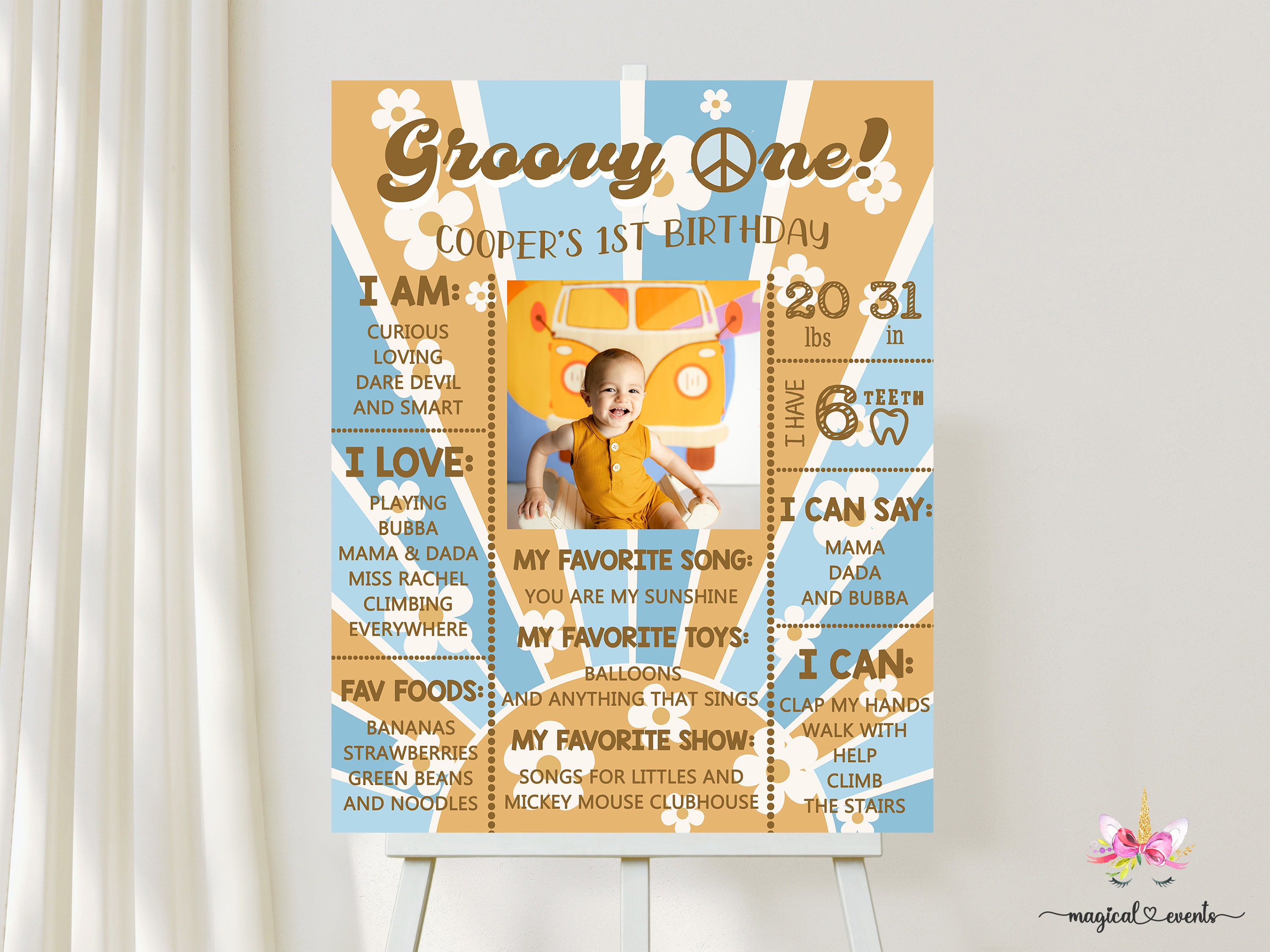 Personalized Giant Color Poster For Kids
