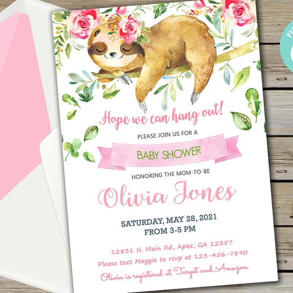 Sloth Baby Shower - Etsy