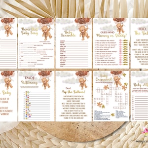 Possiamo aspettare con impazienza il pacchetto di giochi per baby shower, i giochi per baby shower per ragazzi, il pacchetto di giochi, il pacchetto di giochi per baby shower, il pacchetto, l'attesa orsacchiotta, l'orsacchiotto.
