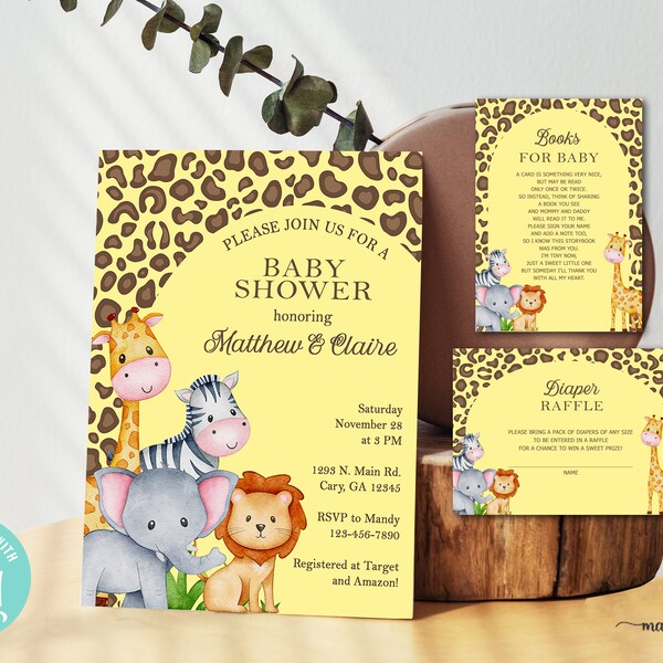 Leopard Baby Shower Etsy