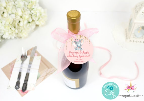 pink elephant cigarettes buy online Elephant pink and gold mini champagne bottles tag, baby shower favors,  customized tags, girl pink elephant gold theme, customized favor tags