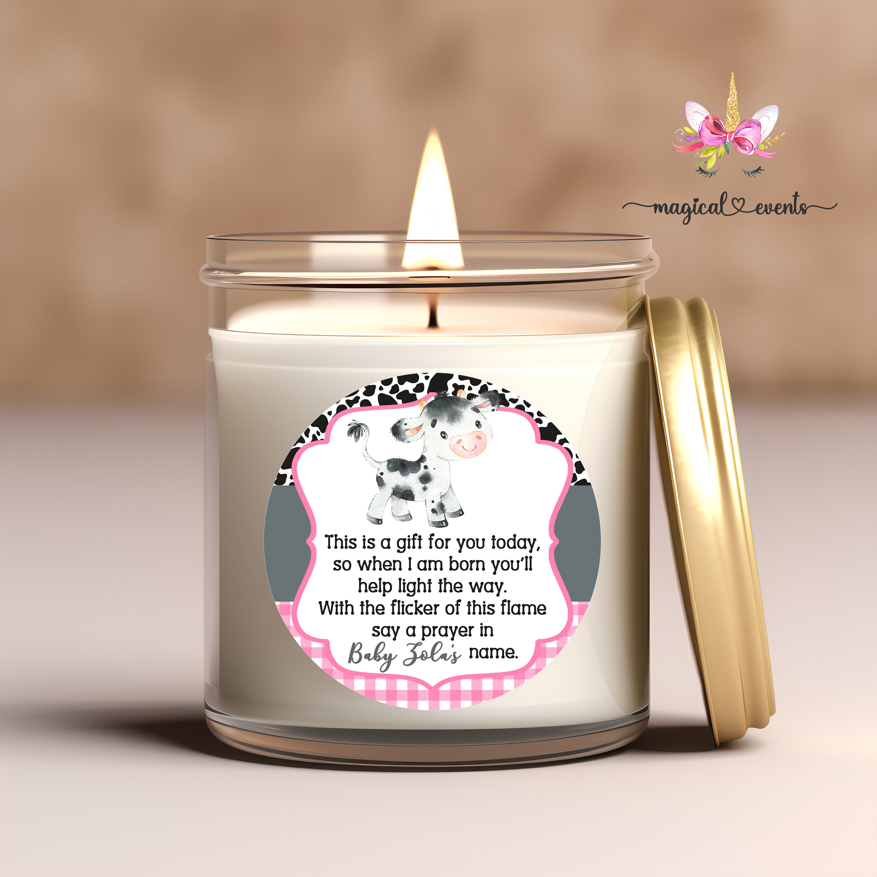 Custom Candle Labels — Elleedees Custom Labels Gifts and Decor for