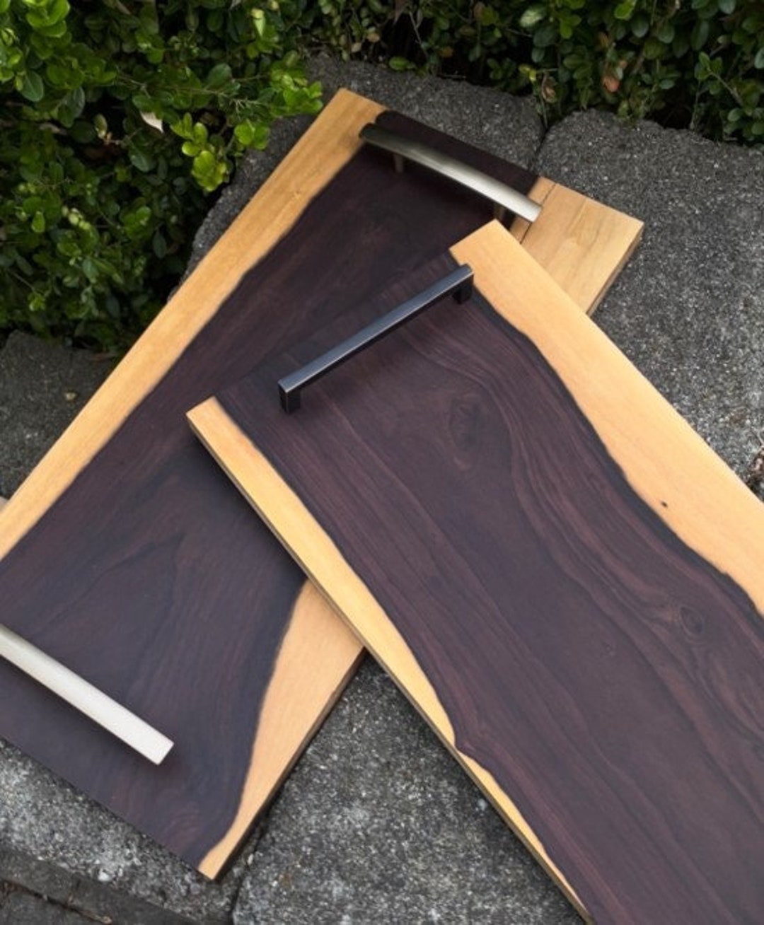 Exotic Katalox Wood Charcuterie Board, Multiple Handles and Boards