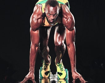 Usain Bolt Cover Shot for Sports Illustrated 2012 11x17" Print