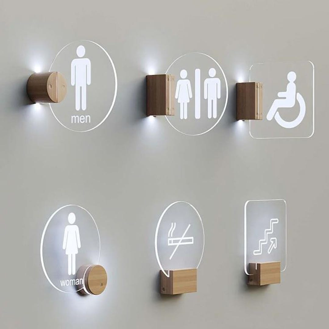 Hotel Door Signs, LED Signs, Edge Lit Signs,office Acrylic Door Sign ...