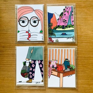 Lot de 4 cartes - Carte postale