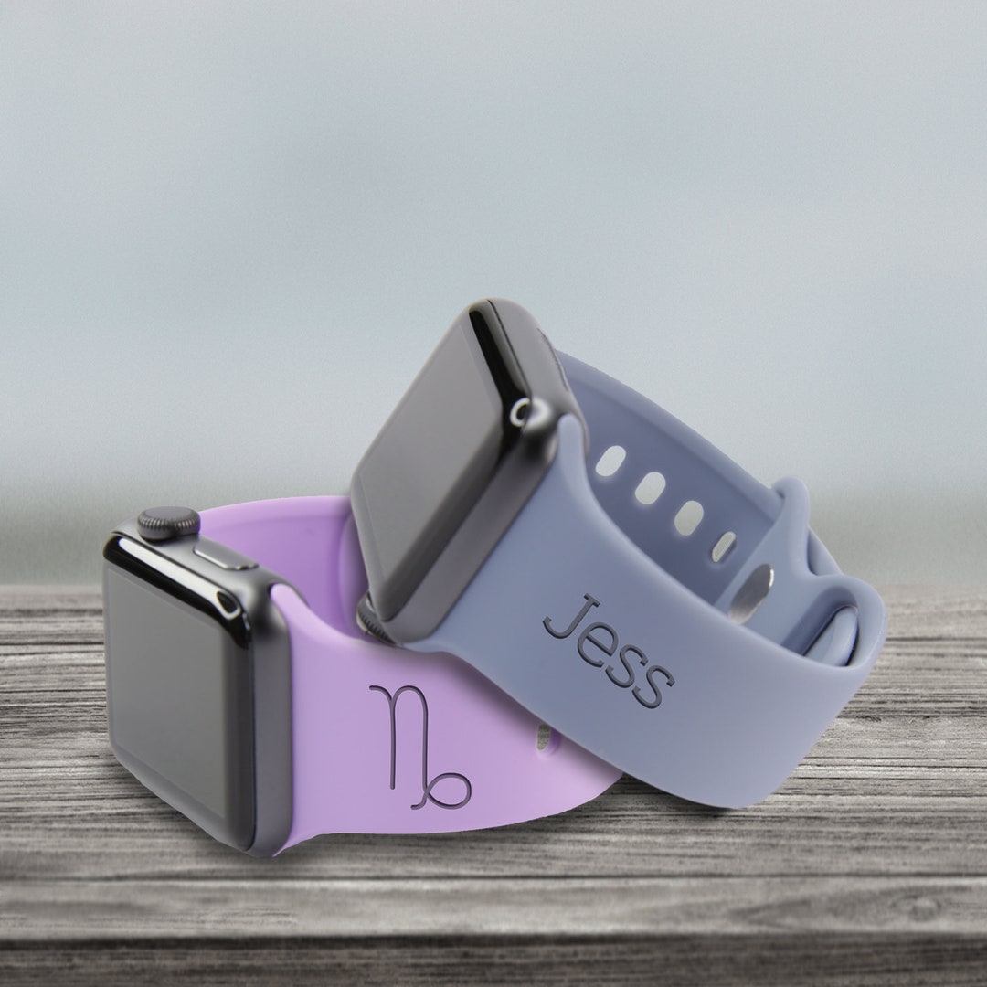 アクセサリー ANTIDOTEBUYERSCLUB EngravedCrossPendant Custom Apple Silicone Watch Band Laser Engraved – Watch