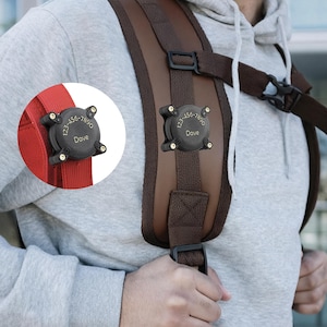 New Airtag Holder for Backpack, Secure Airtag Case, Anti-Theft Clip, Durable Waterproof GPS Holder, Backpack Tracker