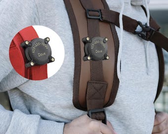 New Airtag Holder for Backpack, Secure Airtag Case, Anti-Theft Clip, Durable Waterproof GPS Holder, Backpack Tracker