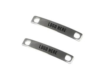 Custom Engraved 2Pcs Metal Shoe Tag, Custom Logo for Shoe Sneakers, Shoe Accessory for Men Women, Gift for Runners