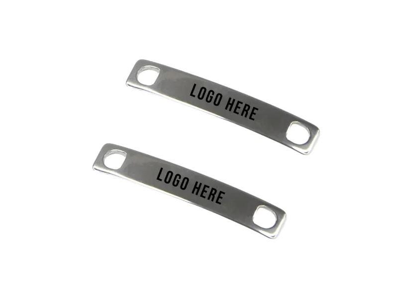 Custom Engraved 2Pcs Metal Shoe Tag, Custom Logo for Shoe Sneakers, Shoe Accessory for Men Women, Gift for Runners