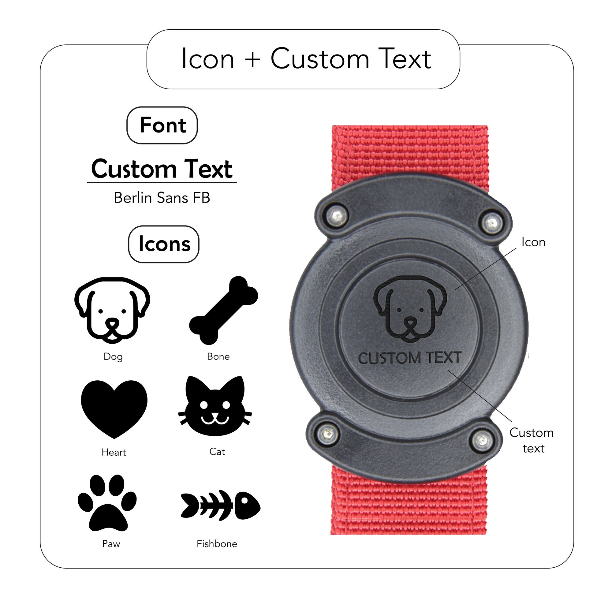 Waterproof Custom Pet AirTag Holder Engraved AirTag Mount for Etsy