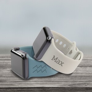 Custom Apple Silicone Watch Band Laser Engraved – Watch Strap  Zodiac Wristband for 9 Ultra 8 7 6 5 4 3 2 1 SE Women Men (Aquarius)