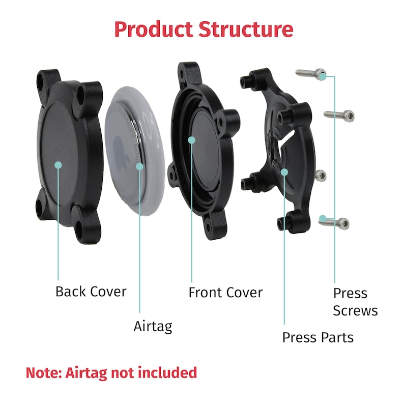 New Waterproof Custom Pet AirTag Holder, Engraved AirTag Mount for Dog ...
