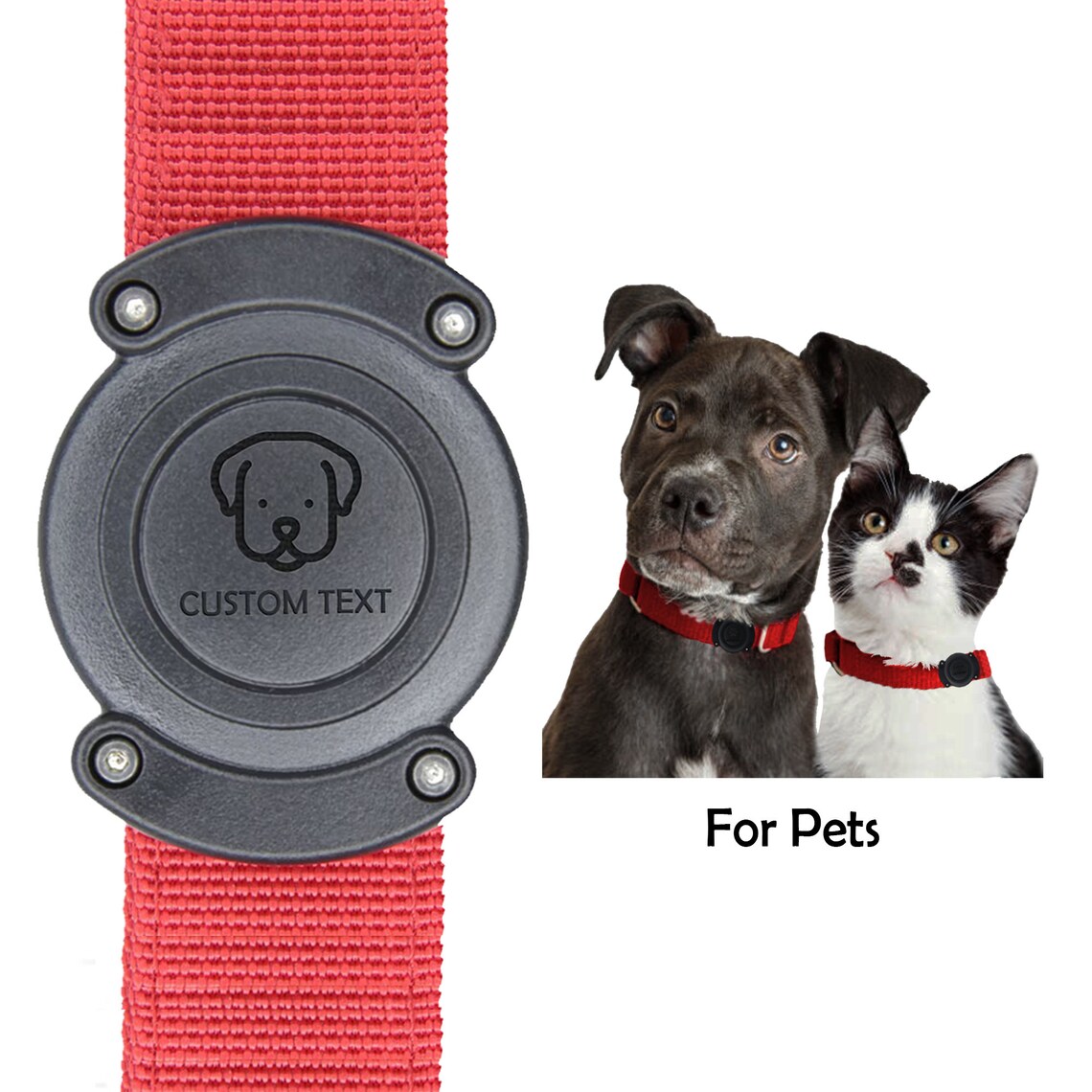 Waterproof Custom Pet AirTag Holder Engraved AirTag Mount for Etsy