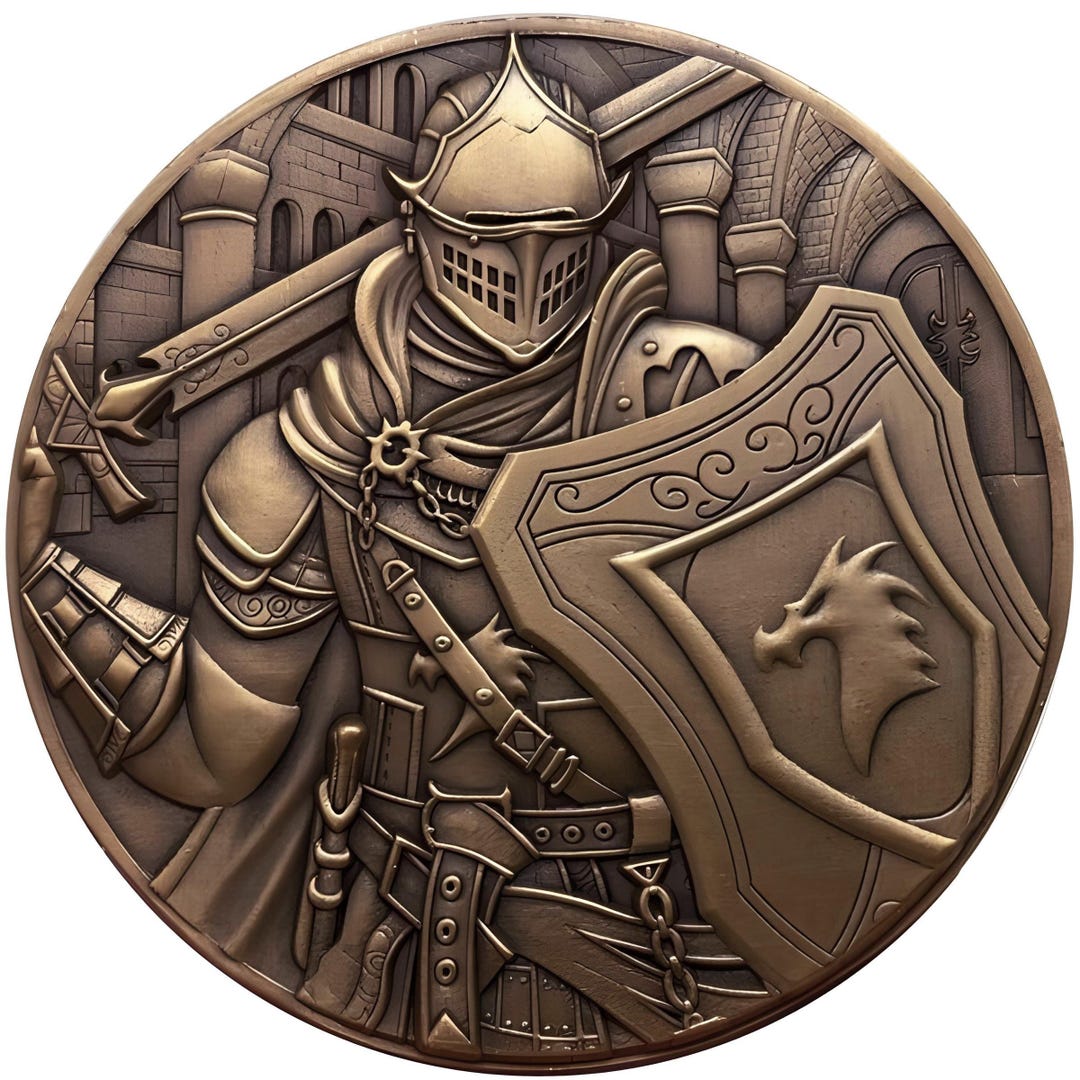 Goliath Coins-2021 Paladin Devout Holy Knight Two-sided Design Coin ...