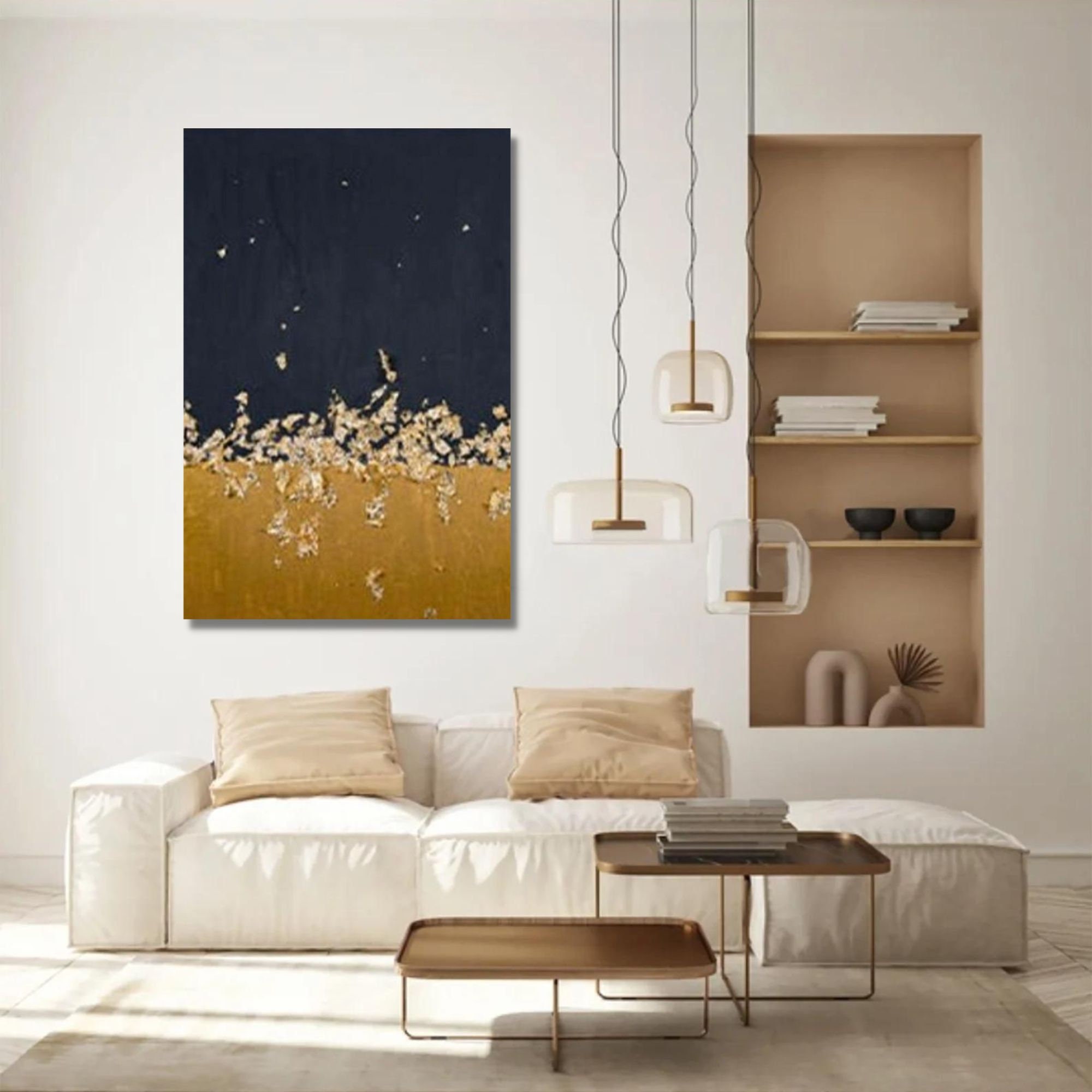 Aglam Glitter Wall Art Z Gallerie glitter Paintinggold Etsy