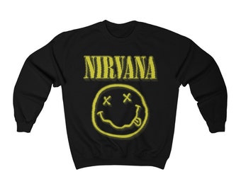 Nirvana Sweatshirt - Etsy New Zealand