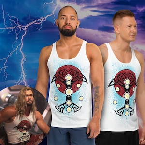 Thor Love And Thunder Nine Realms Yggdrasil Screen Accurate Replica Unisex Tank Top Cosplay