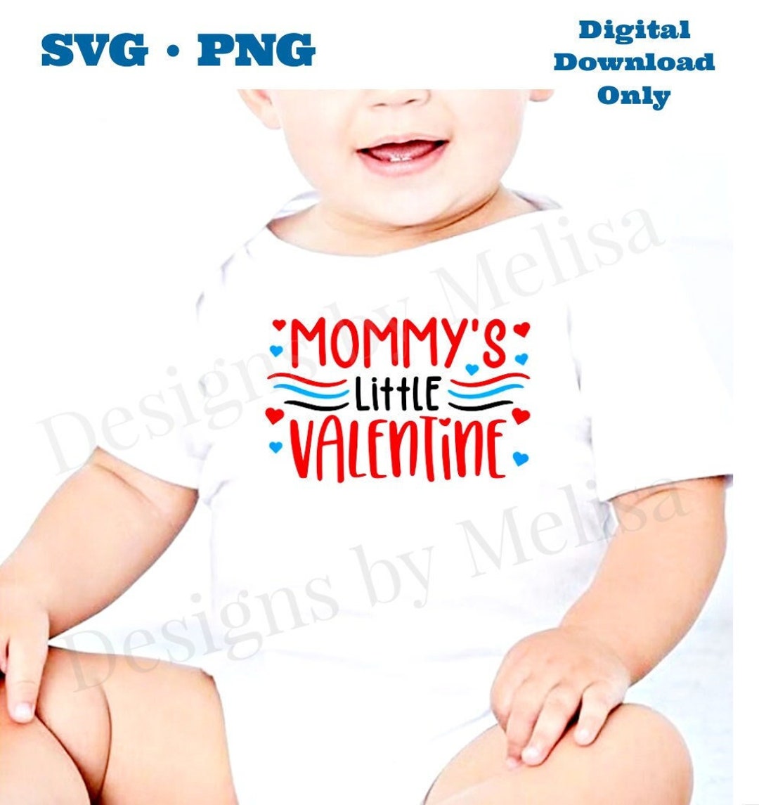 Mommy's Little Valentine / Boy - SVG / PNG Digital Download Design ...