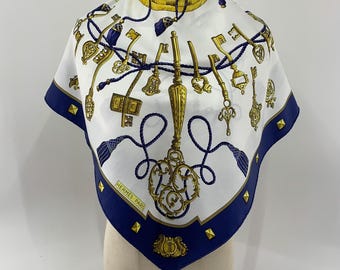 90年代ヴィンテージ エルメス スカーフ Les Cles by Cathy Latham
