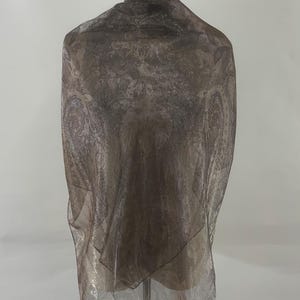 Vintage Etro Scarf Silk Nylon Brown Paisley Scarves Square Foulards Women Accessories Neck Scarf Top Shawl Body Wrap Cover Up Large Scarf