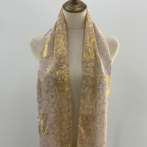 Vintage Gianni Lo Giudice Silk Scarf, Neck Wrap Silk, Women Accessories Abstract Scarf, Long Scarf Foulards, Stole Silk Muffler Neckwear