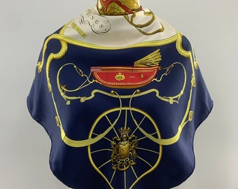 ヴィンテージ エルメス スプリングス シルクスカーフ フィリップ