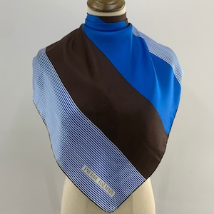 Vintage Pierre Balmain Rectangle Art Silk Scarf, Vintage Scarf Carre Foulards Silk Twill, Square Scarves, Neckwear Fashion, Silk Neckerchief