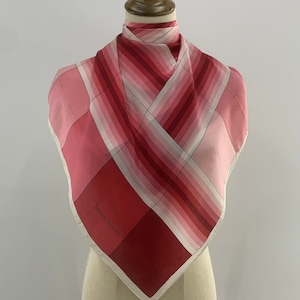 Vintage Dessins Telanthe Silk Scarf Red Geometric Print Classic Accessories Shawl Plain Scarf for Women Foulard Neckerchief Head Wrap