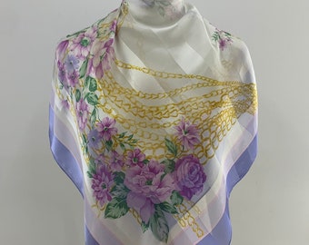 Foulard/Carré/Chale ★ En soie 100% - hand rolled -45 g★Silk SCARF TBE