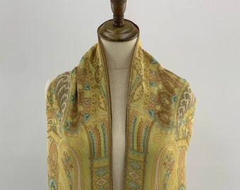 Vintage Etro Seidenschal, Etro Schal, Etro Schal Seide Paisley, Etro Schal Top, Etro Hals Schal, Damen Schal Foulard, Etro Floral Paisley