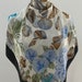 Foulard Carré Louis Françoise En Soie 100% - Motif Floral Multicolore Vintage - Occasion Bon état