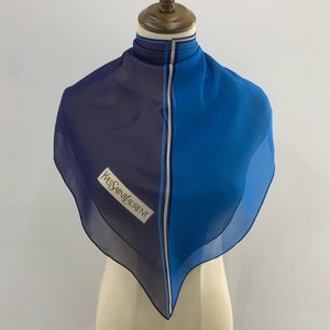 Vintage Yves Saint Laurent Silk Scarf Classic Pattern Square Scarves YSL Foulards Unisex Accessories Neck Scarf Neckwear Shawl Wrap Cover Up
