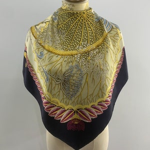 Vintage Salvatore Ferragamo Silk Scarf | Salvatore Ferragamo Scarf Floral Print | Luxury Accessories Vintage Carre Foulards 90cm Scarves