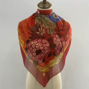 Gianfranco Ferre Silk Scarf - Etsy Canada