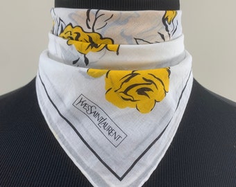 Foulard Vintage Picasso Abstrait - Mouchoir Bandana Multicolore Géométrique, Occasion
