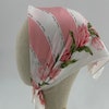 Foulard Vintage Basile – Soie 100%, Motif Floral, Fabrication Italienne, Occasion Bon état