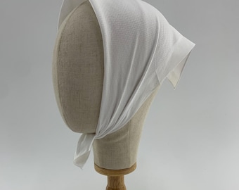 Fazzoletto vintage Paolo Gucci, bandana bianca, fazzoletto da taschino, foulard, fascia per capelli, fascia per capelli, accessori da donna, sciarpe, foulard