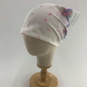 Vintage Chirstian Dior Handkerchief Bandana Floral Accessories Gift Neckerchief Headband Wrap Hair Scarf Ladies Hanky Scarves Pocket Square