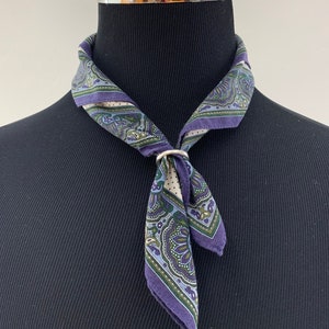 Vintage Yves Saint Laurent Handkerchief YSL Bandana Pocket Square Neckerchief Headband Head Wrap Accessories Gift Scarves Head Scarf