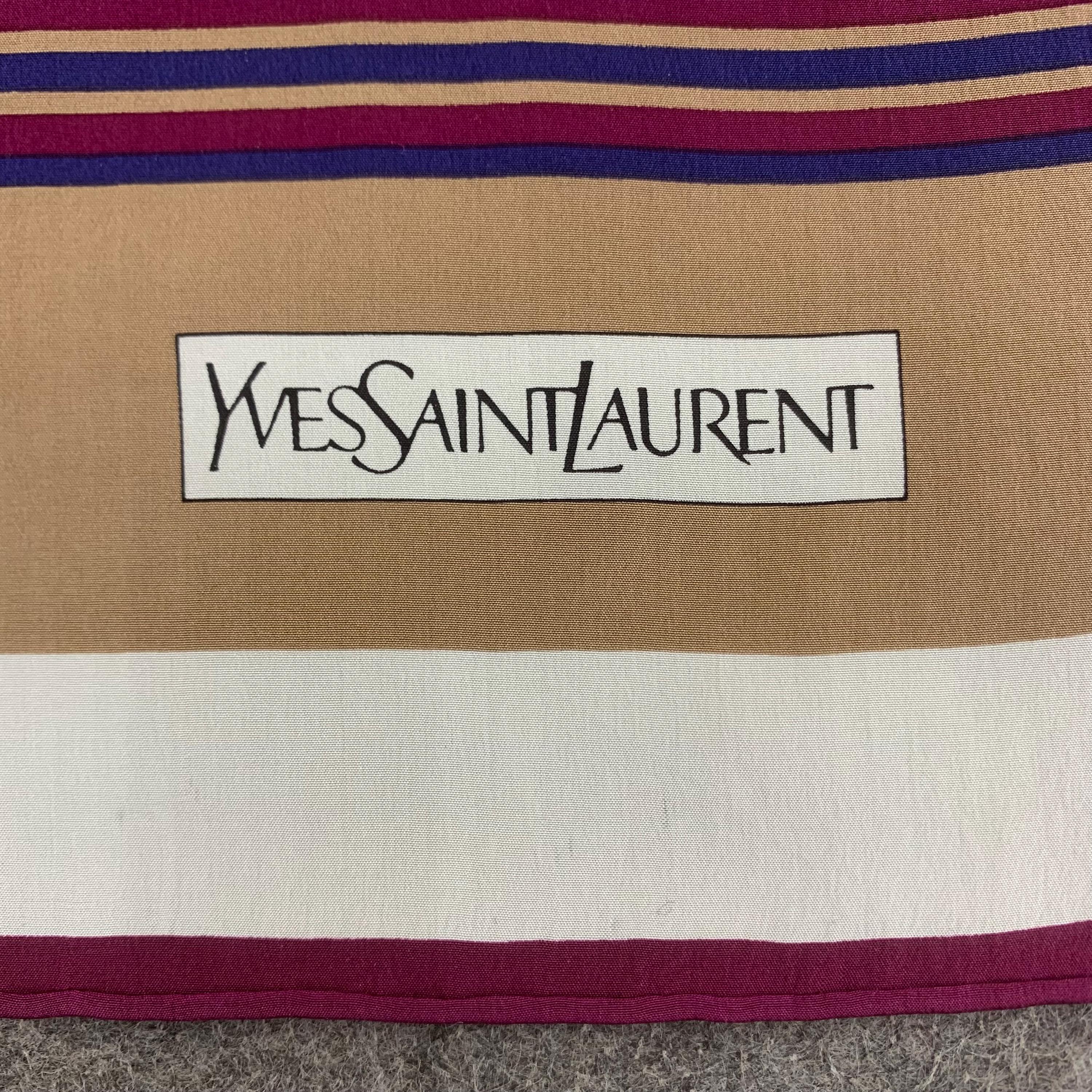 Authentic Yves Saint Laurent Silk Scarf Vintage YSL Scarves
